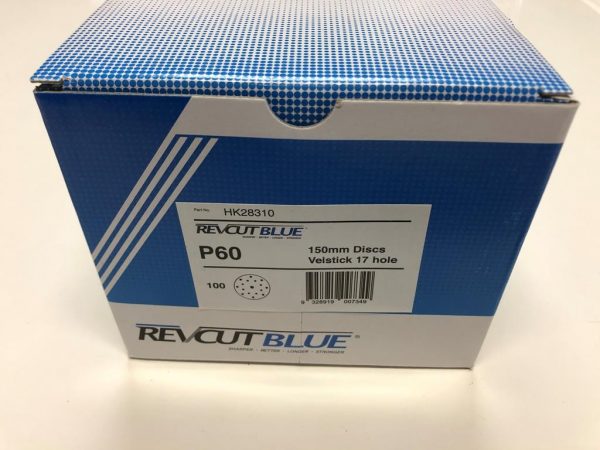Revcut Blue “Hook & Loop” Backed Sanding Disc 150mm